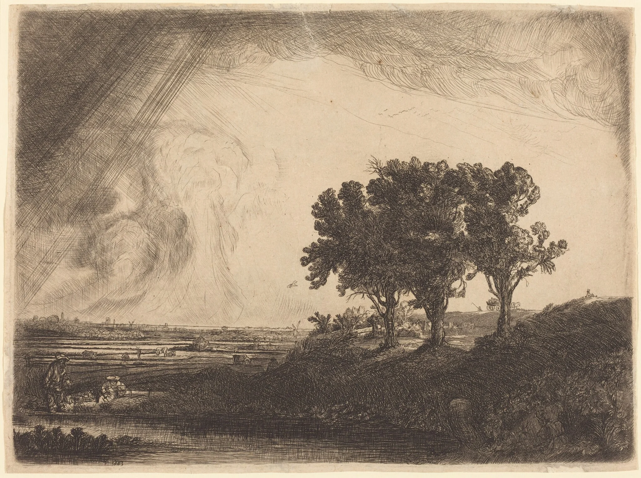 The Three Trees, detail