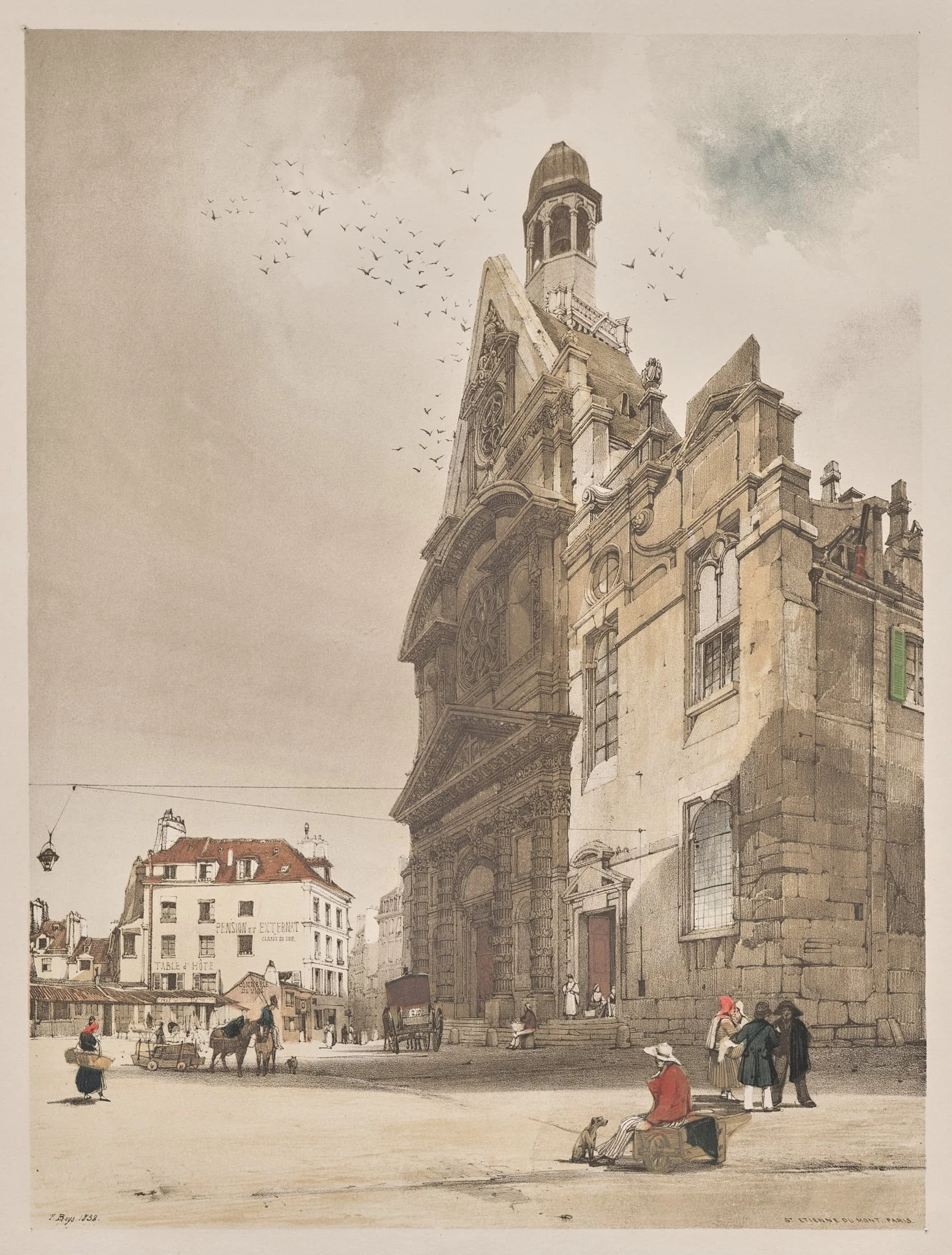 Picturesque Architecture in Paris, Ghent, Antwerp, Rouen: St. Etienne du Mont, Paris, detail