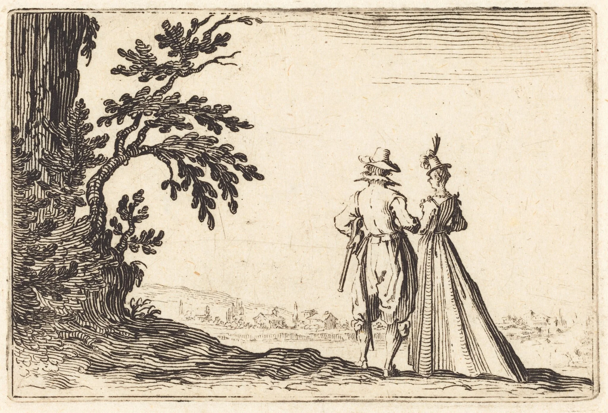 The Promenade, detail
