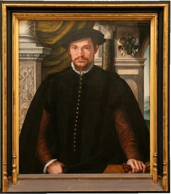 Portrait of Guillaume de Norman (de Jonge) (?), detail
