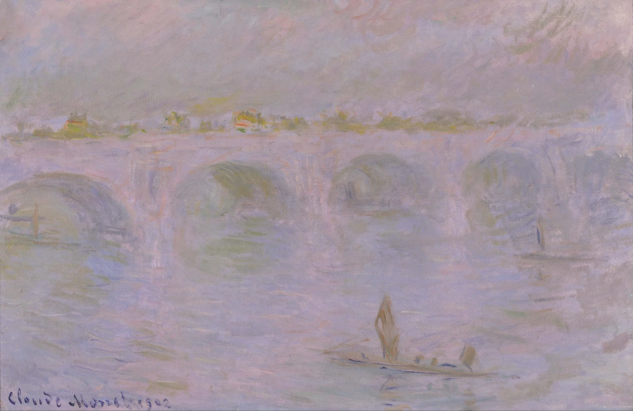Waterloo Bridge in London, detail