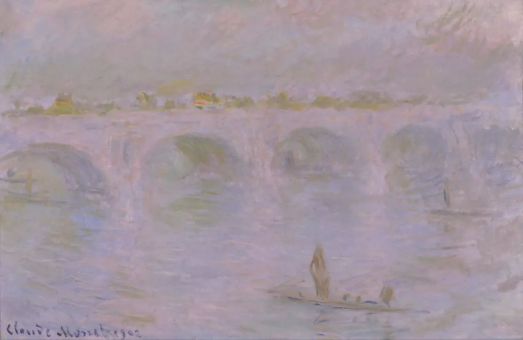 Waterloo Bridge in London, by Claude Monet, oil, 1902
