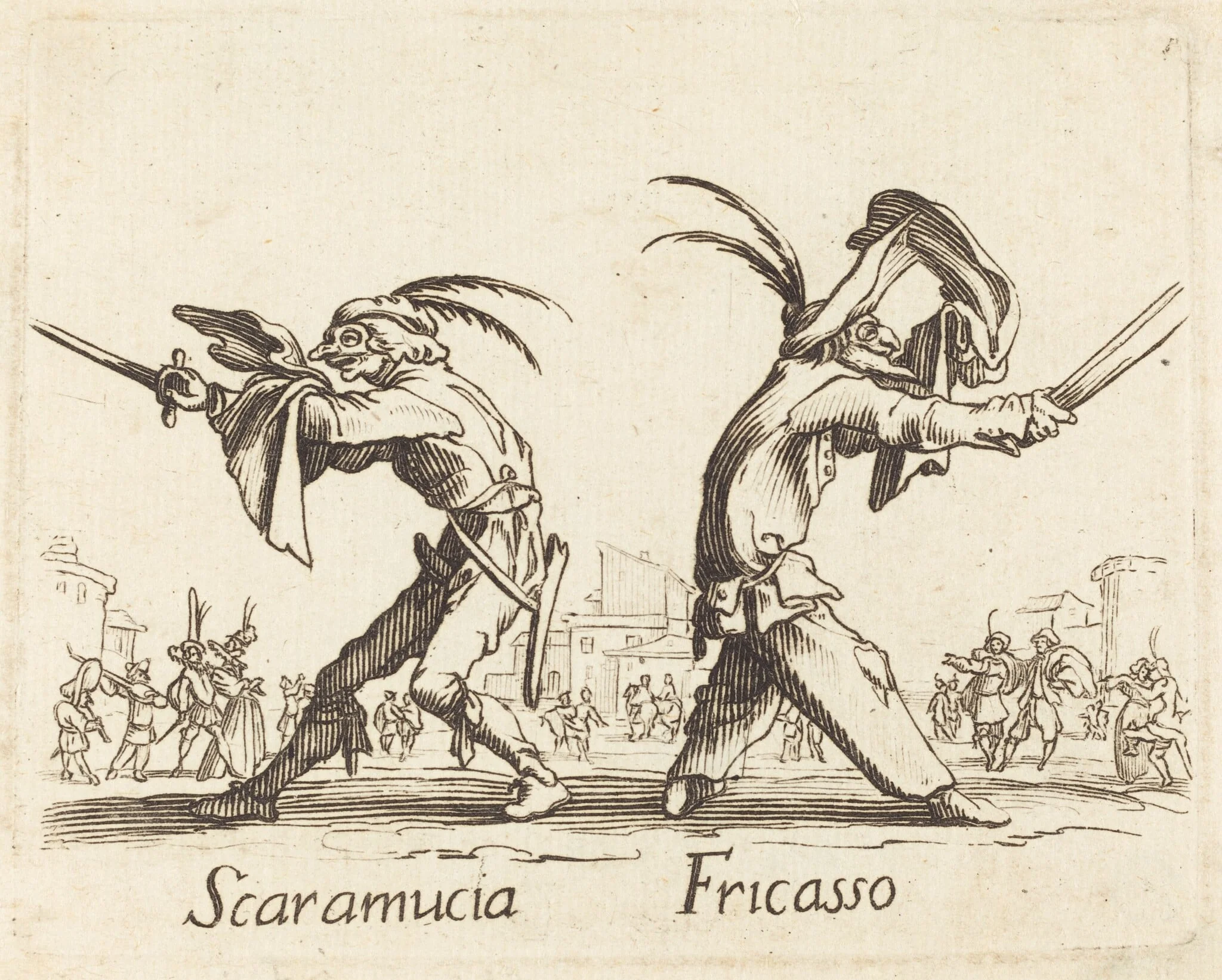 Scaramucia and Fricasso, detail