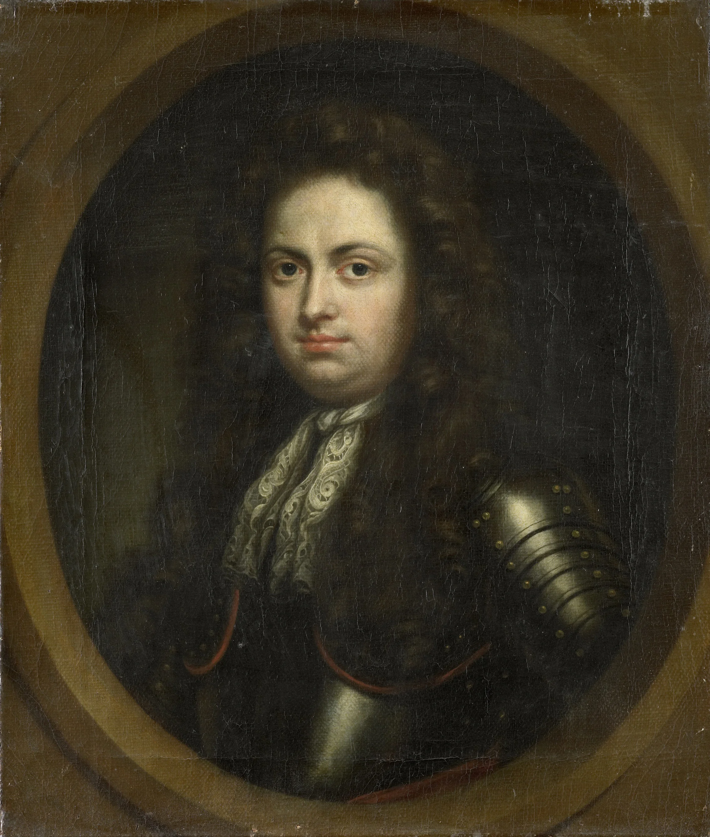 Portrait of Aernout van Citters (1661-1718), son of Aernout van Citters and Christina de Brauw, detail