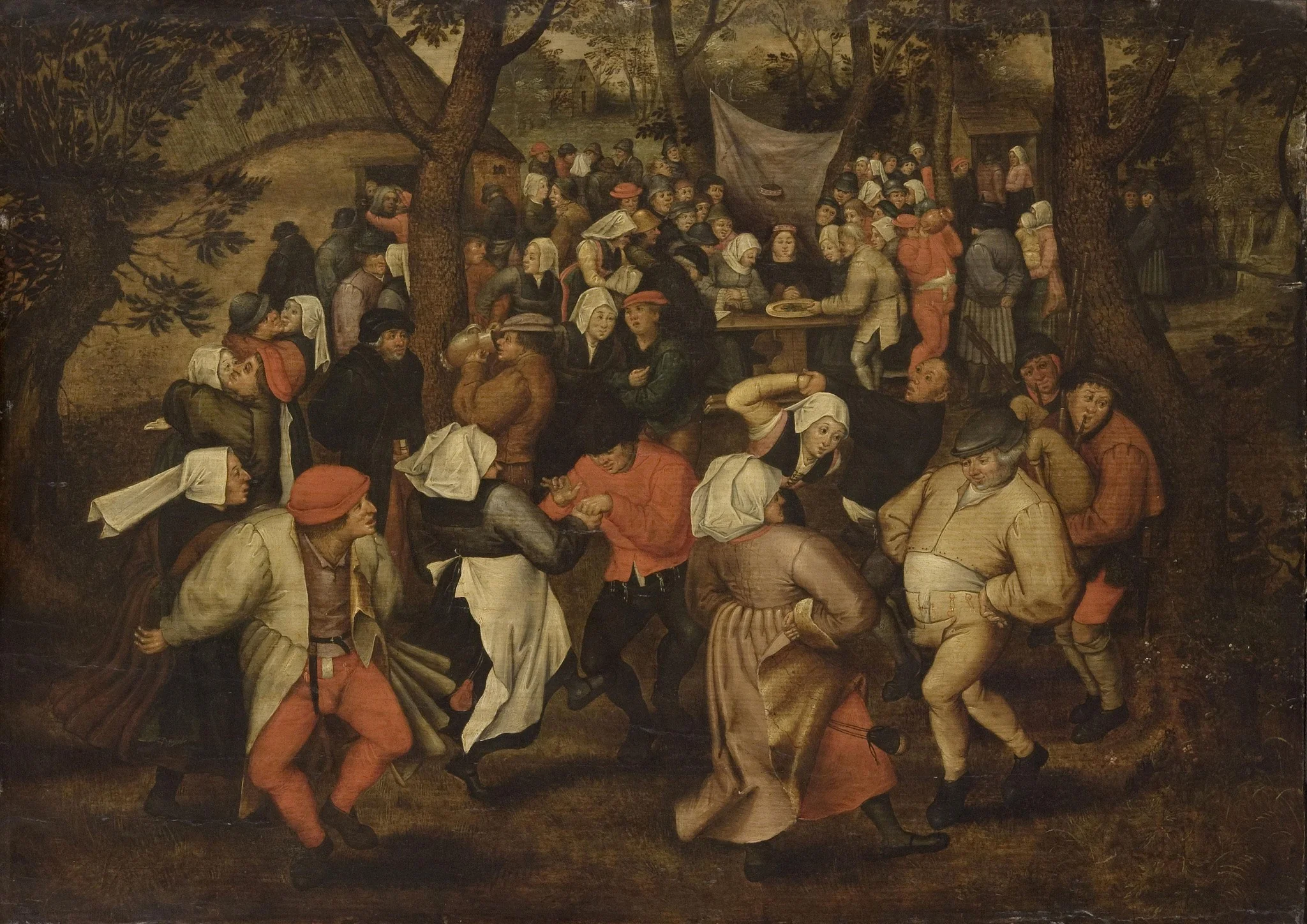Wedding Dance in the Open Air, detail
