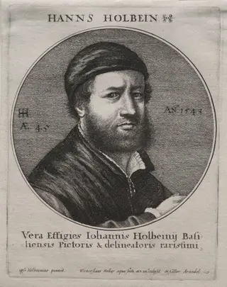 Portrait of Hans Holbein, by Wenceslaus Hollar, 1647
