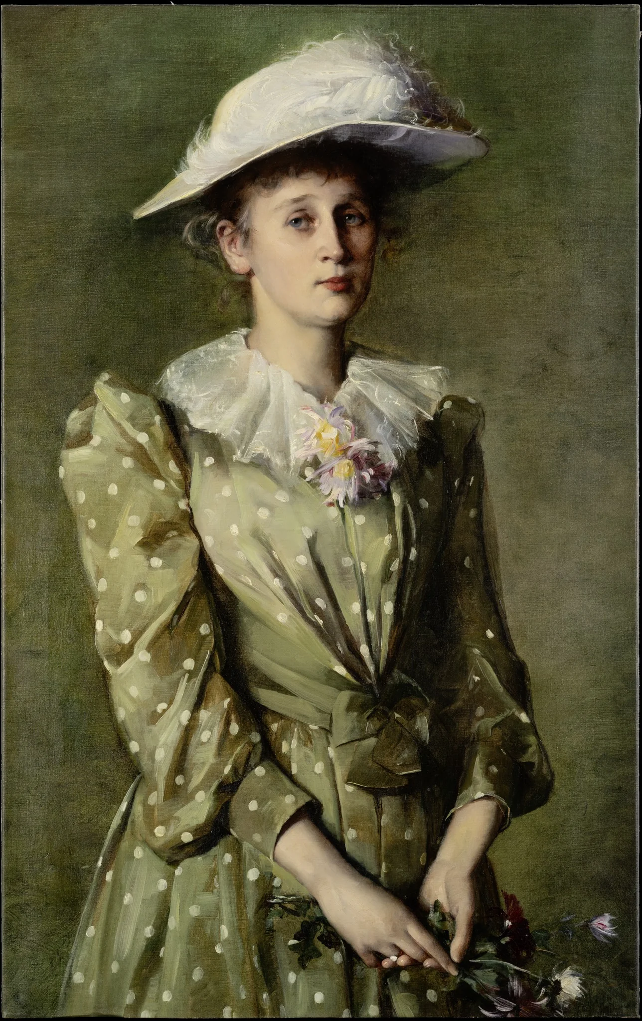 Portrait of Helene Roederstein, detail