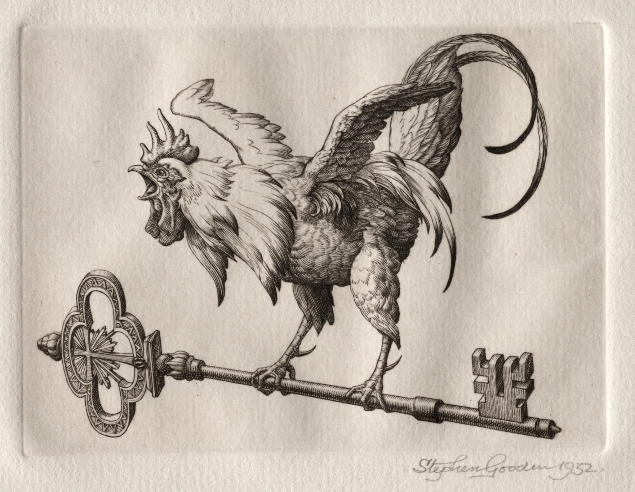Illustration for "Peronnik the Fool": Cock Key, detail