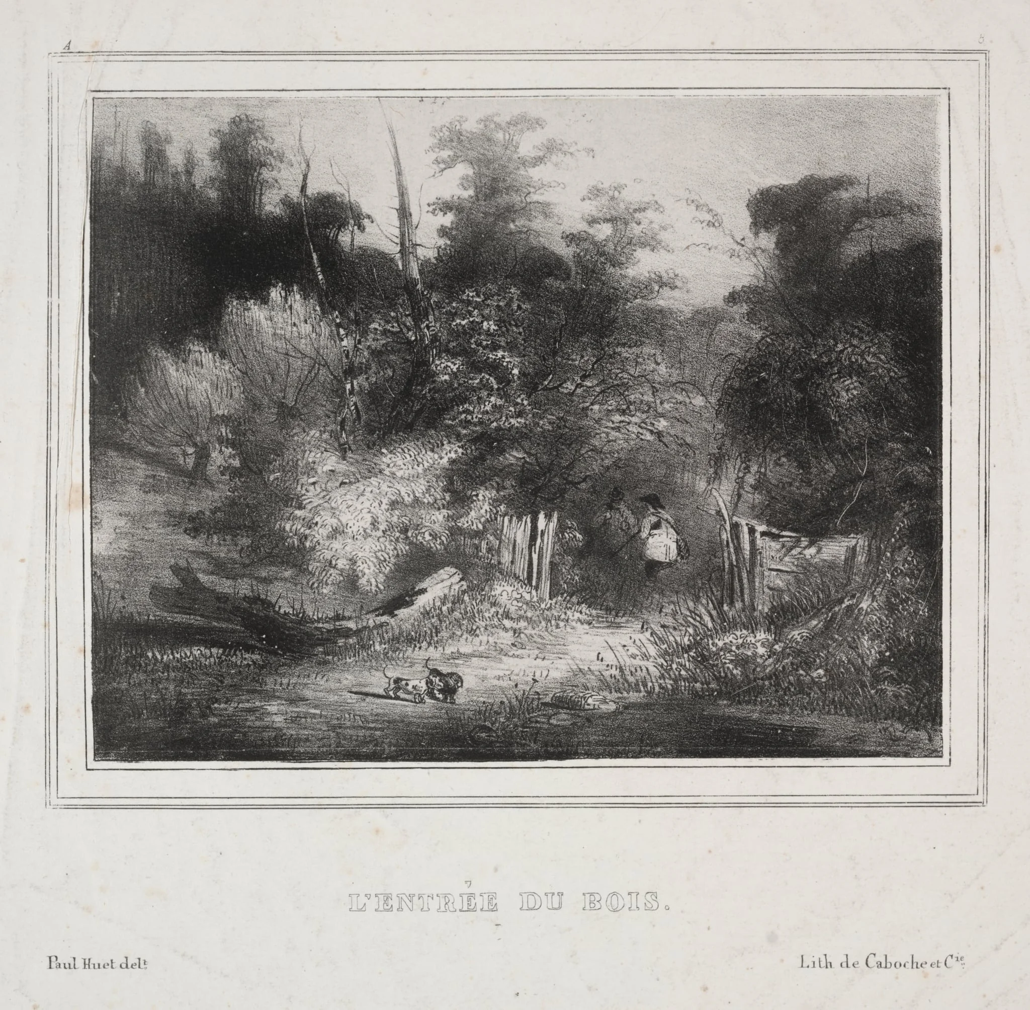 Landscapes: The Entrance of a Forest, detail