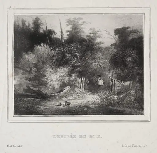 Landscapes:  The Entrance of a Forest, by Paul Huet, 1829