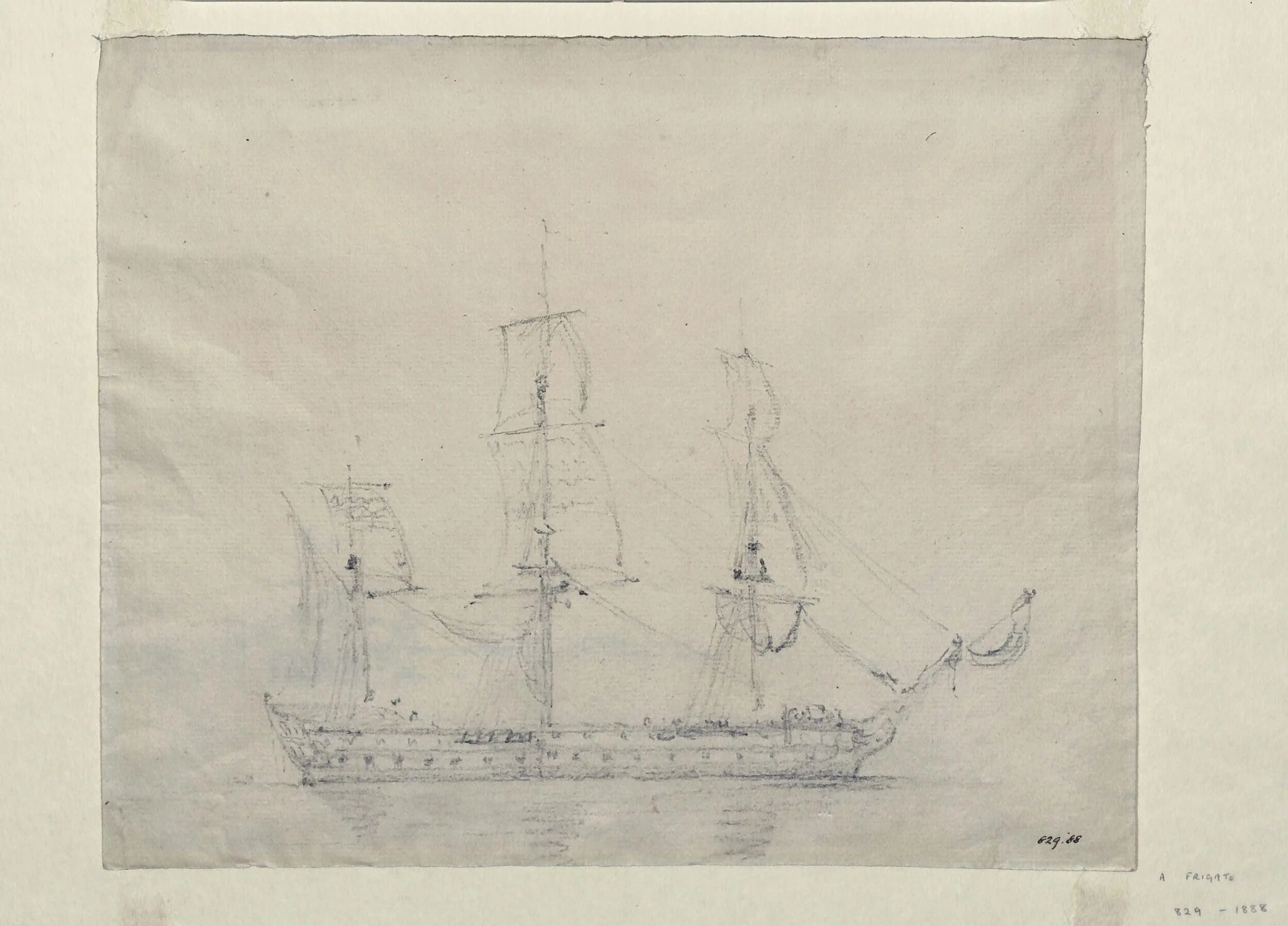 A man-of-war, detail