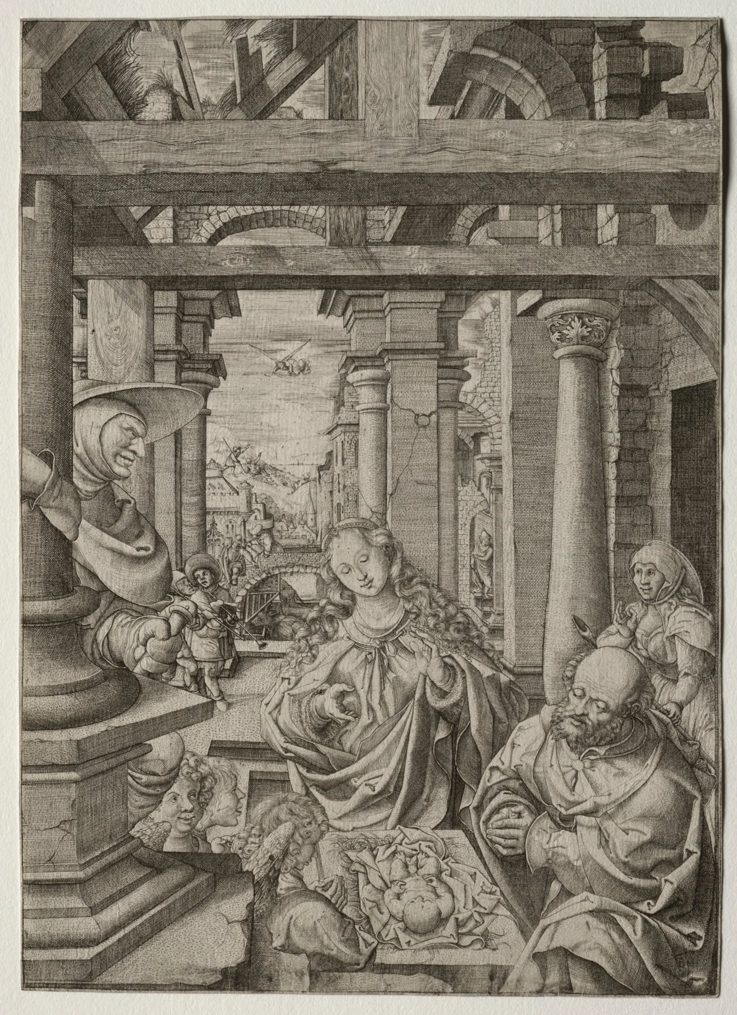 Adoration of the Shepherd, detail
