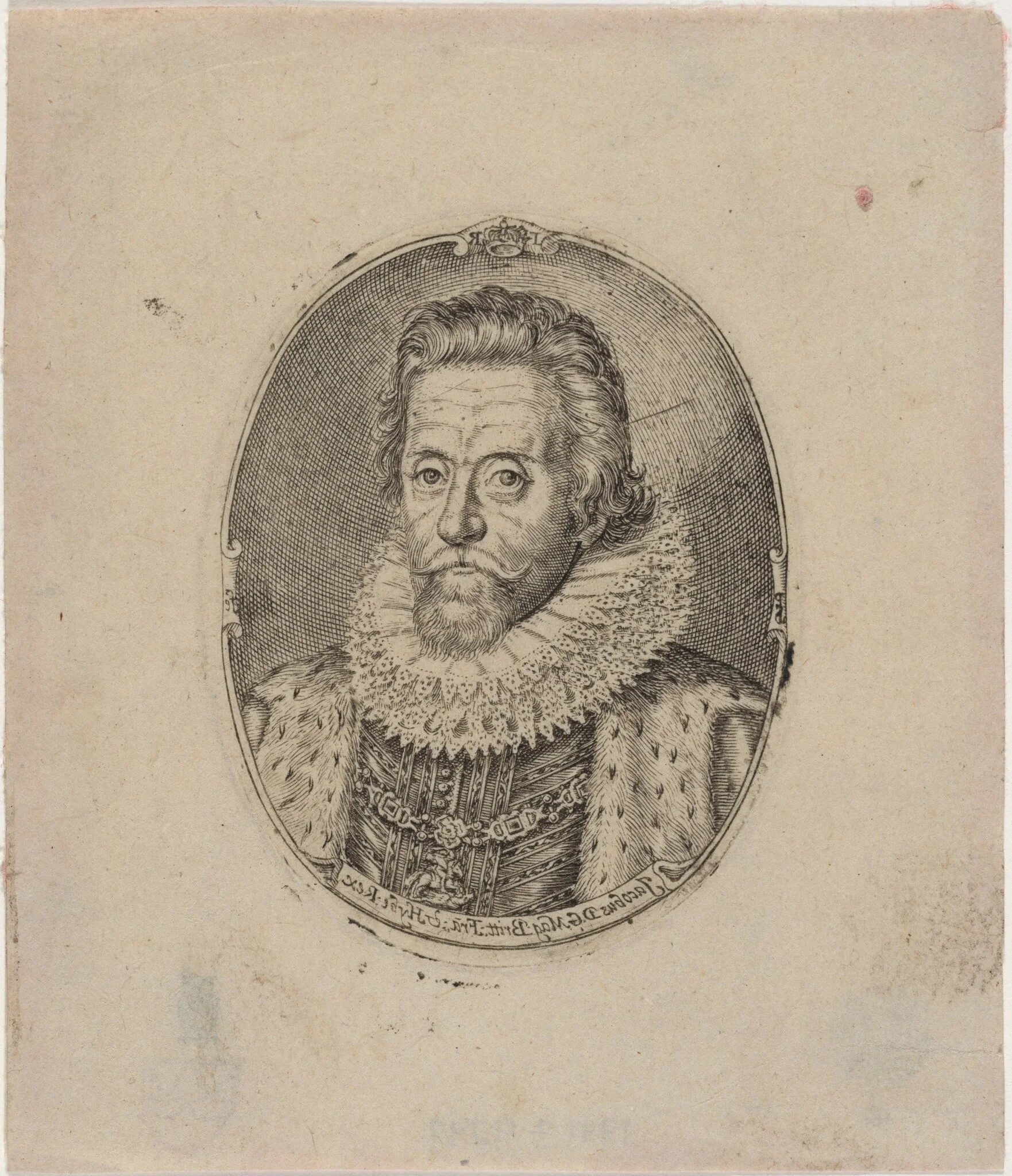 James I, King of England, detail