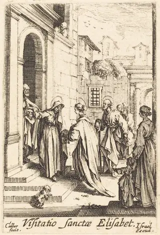 The Visitation, by Jacques Callot, ink, 1634
