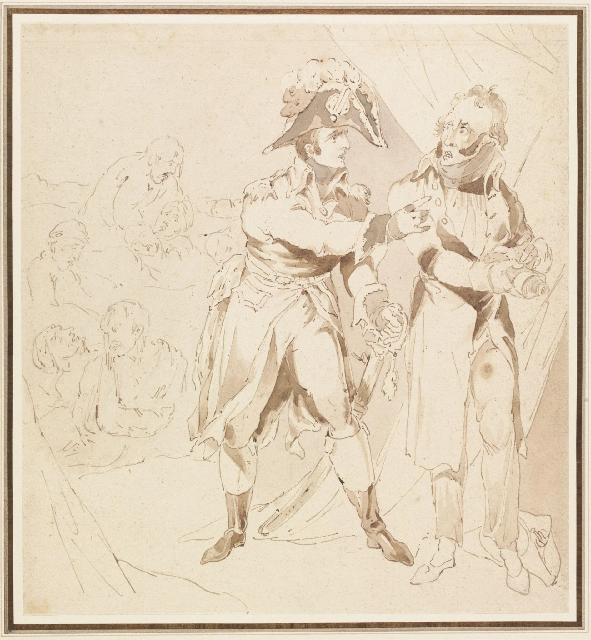 Buonaparte Ordering Five Hundred & Eighty of his wounded Soldiers to be poisoned at Jaffa, detail
