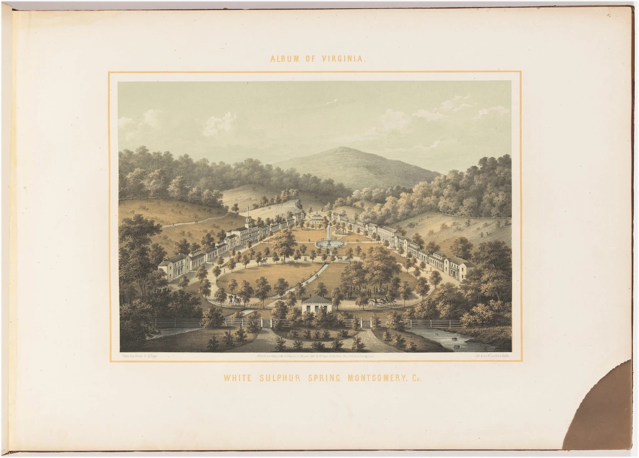 White Sulphur Spring, Montgomery County, detail