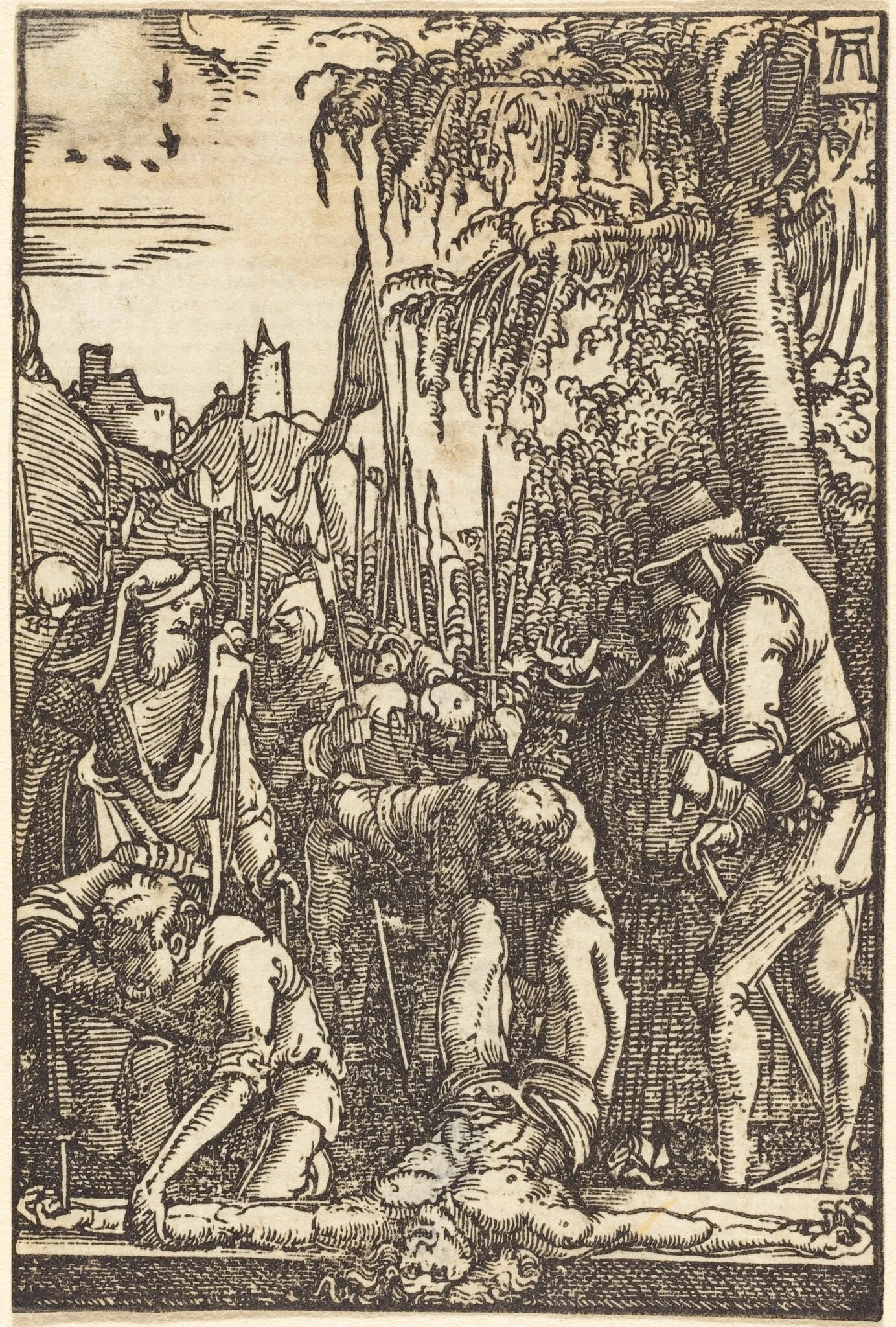 Christ Nailed to the Cross, detail