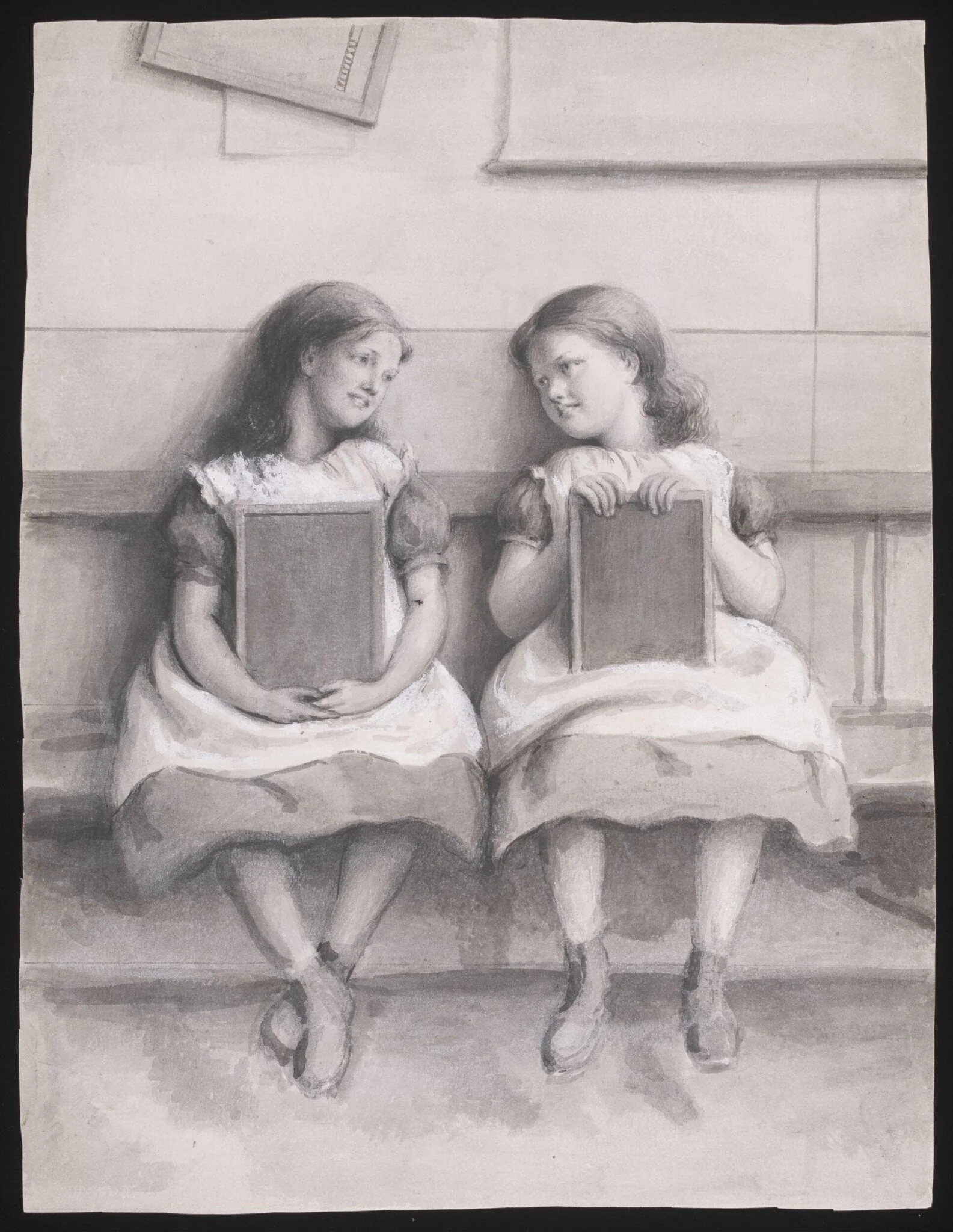 Sketch for the oil painting 'Private and Confidential', detail