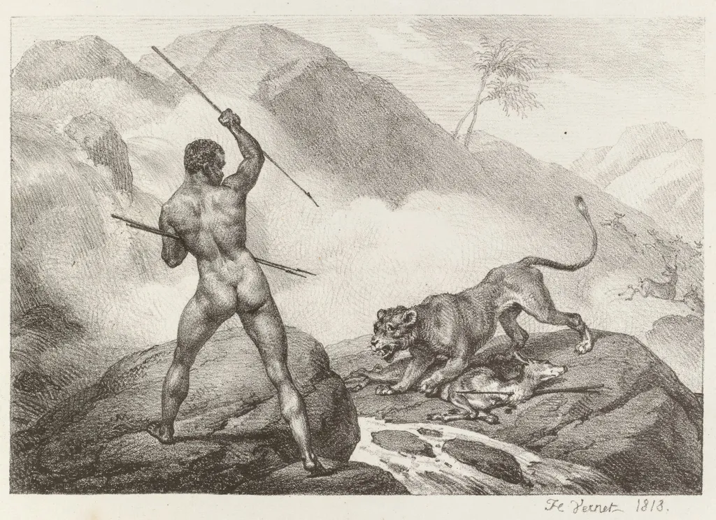 African Hunter (Chasseur Africain), by Horace Vernet, 1818