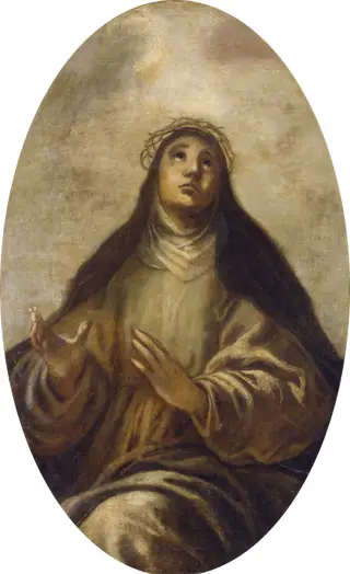 Santa Águeda (?), by Francisco Herrera the Younger, oil, 1601
