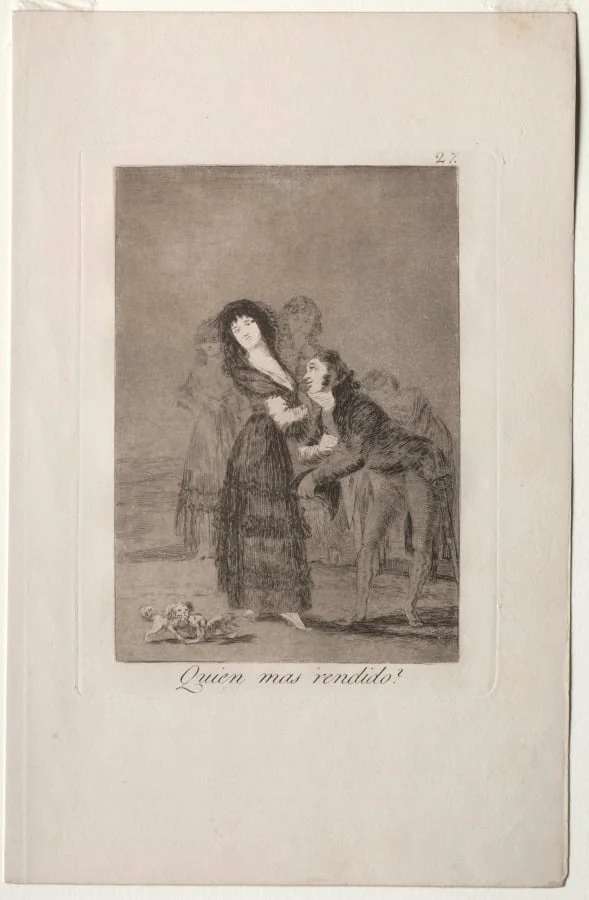 Which of Them is the More Overcome?, Plate 27, detail