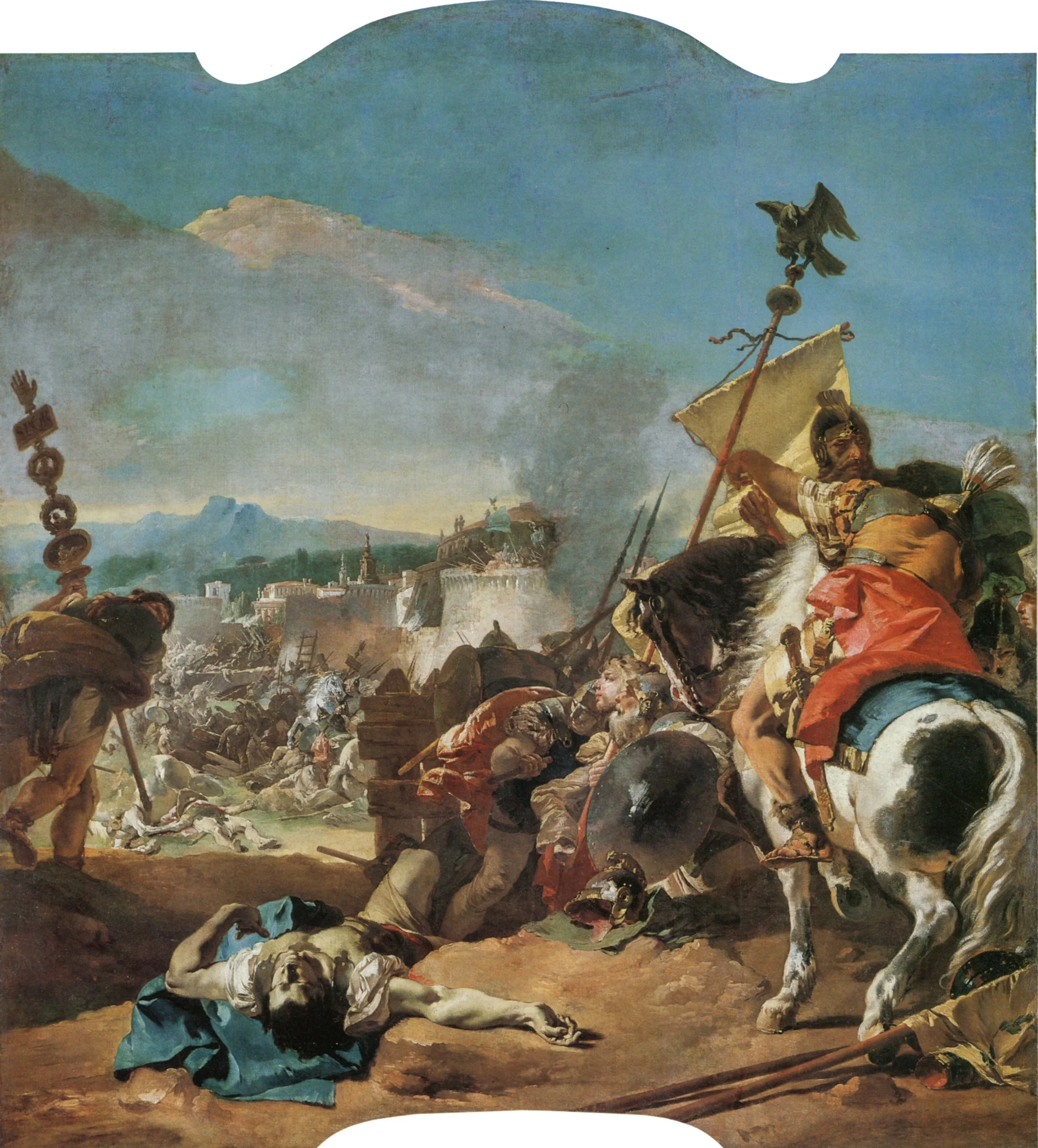 The Capture of Carthage, detail