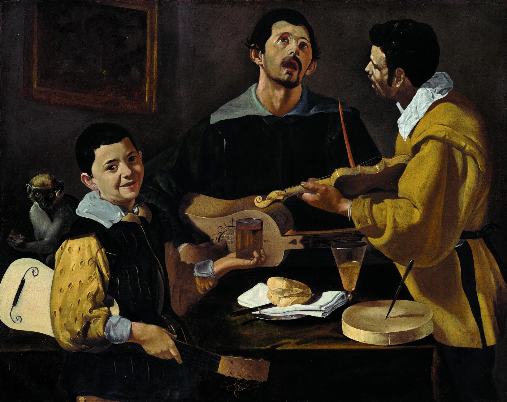 Three Musicians, detail