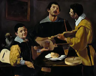 Three Musicians, by Diego Velázquez, oil, 1618