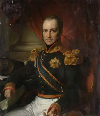 Portrait of Godart Alexander Gerard Philip, Baron van der Capellen, Governor-General of the Dutch East Indies, by Cornelis Kruseman, oil, 1850