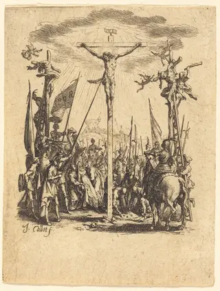 The Crucifixion, by Jacques Callot, ink, 1624