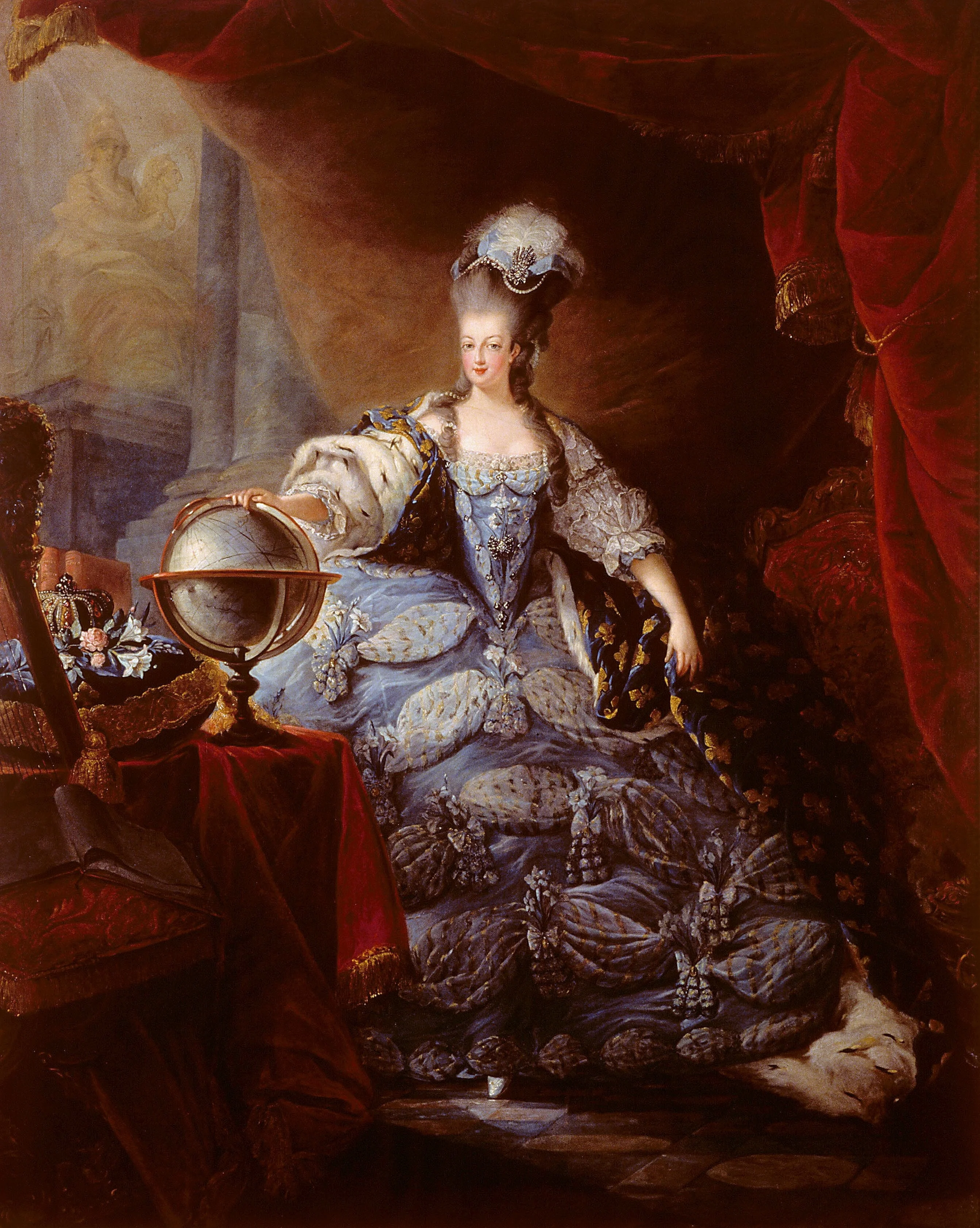 Portrait of Marie-Antoinette of Austria, detail