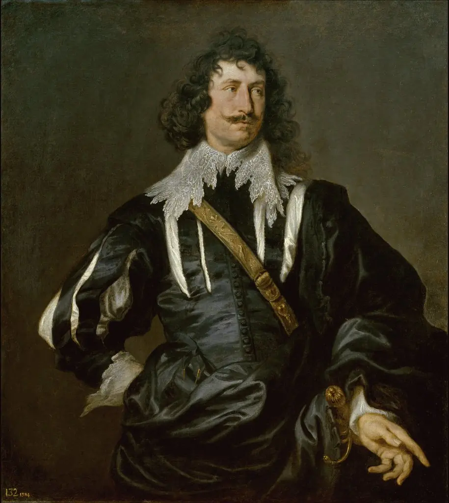 Portrait of a Man, by Anthony van Dyck, oil, 1628
