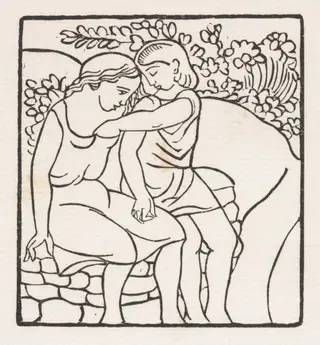 Daphnis and Chloe: Daphnis and Chloe at Play, by Aristide Maillol, 1937