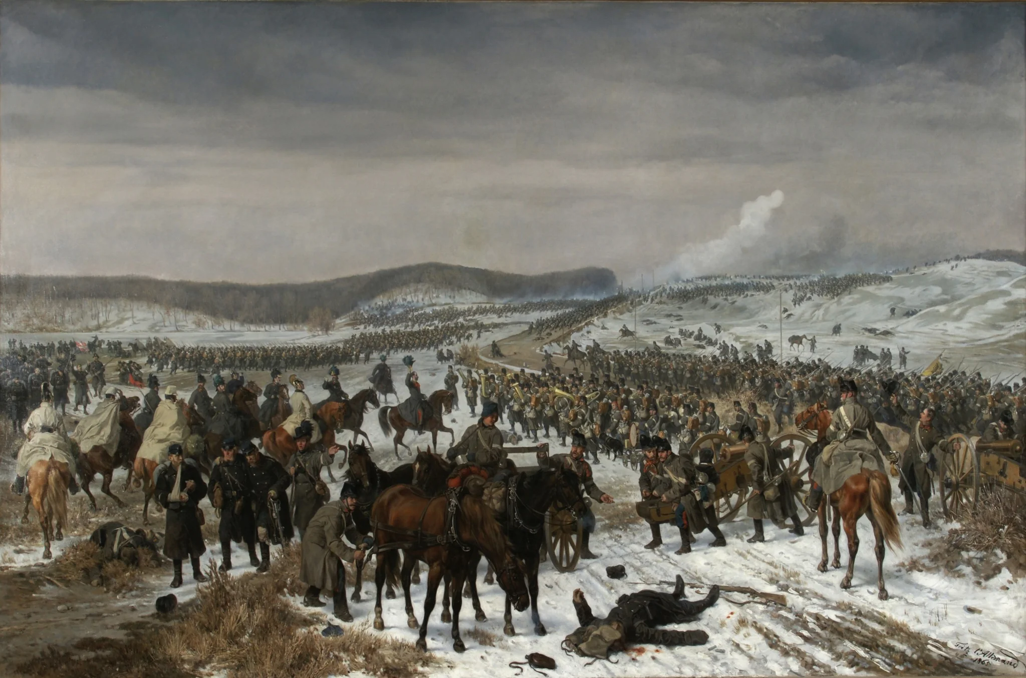 Die Schlacht bei Oeversee am 6. Februar 1864, detail