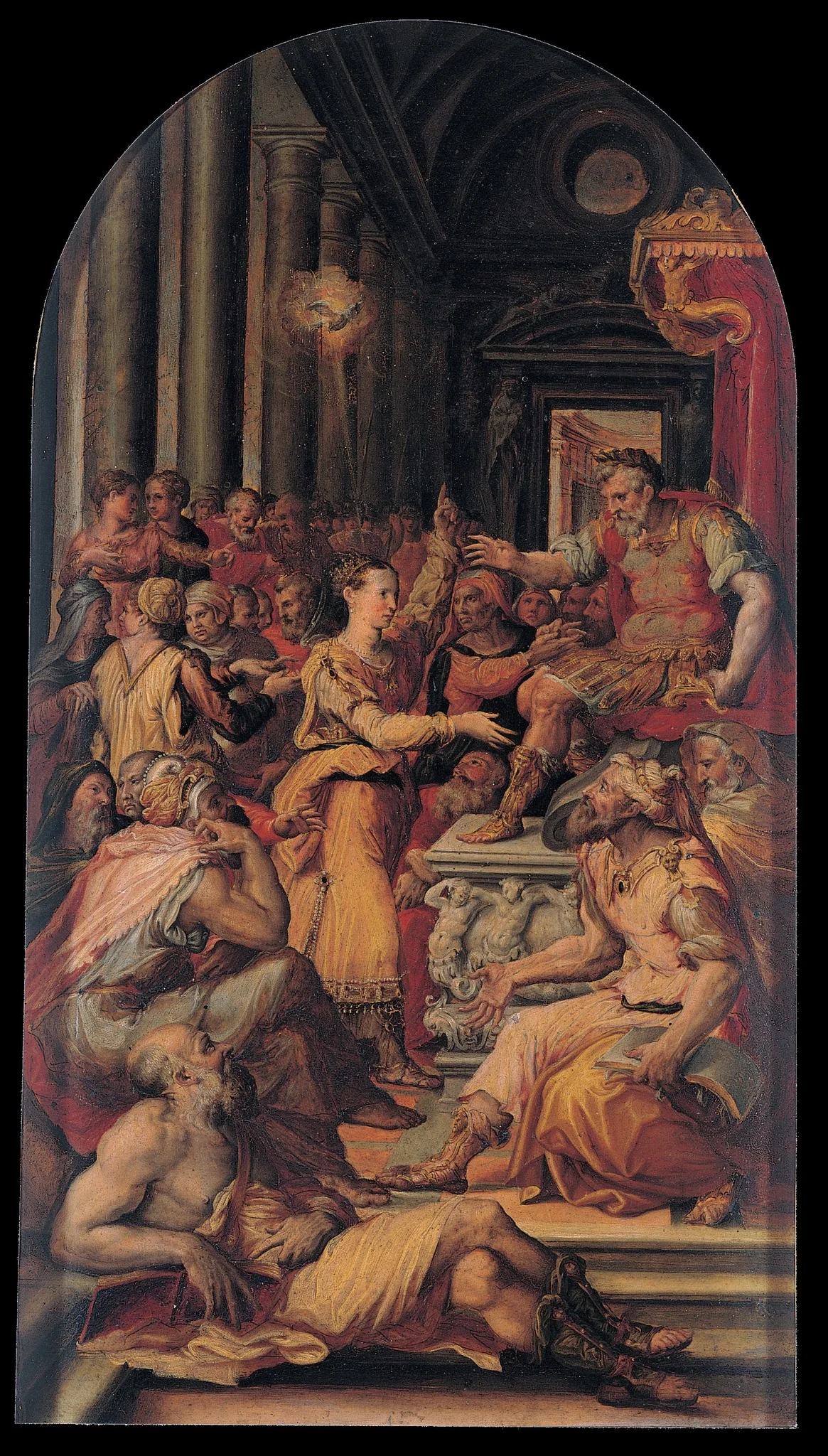 The Dispute of Saint Catherine, detail