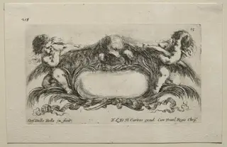 Collection of Various Caprices and New Designs of Cartouches and Ornaments:  No 15, by Stefano Della Bella, 1642