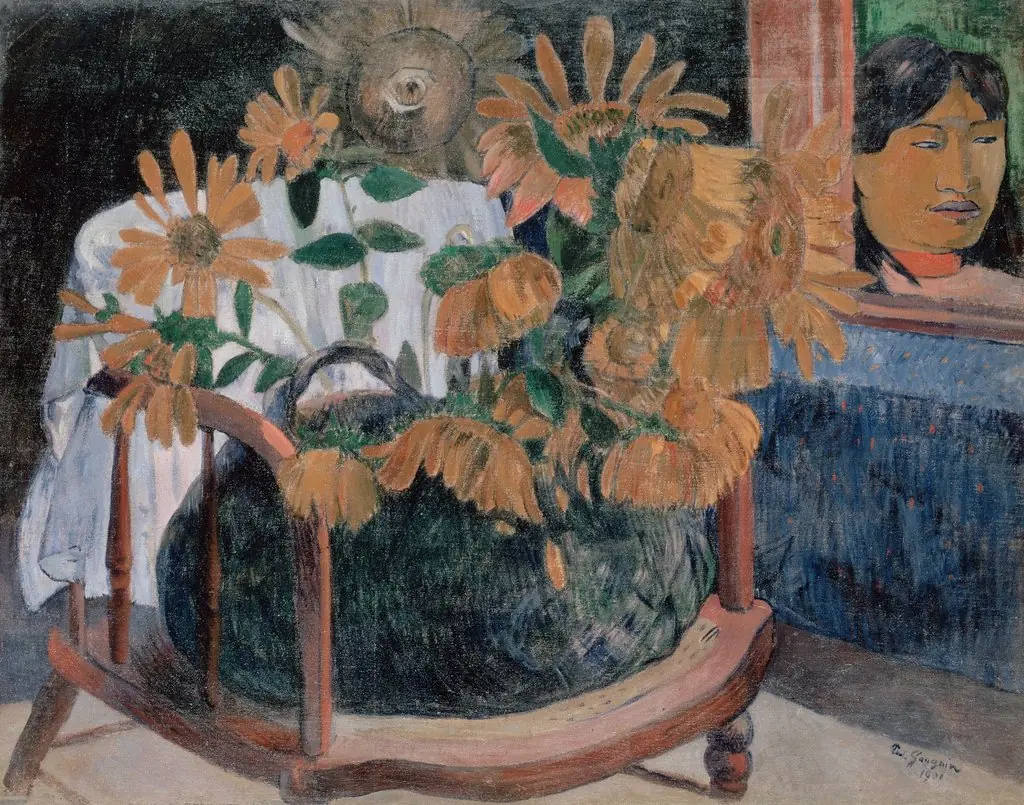 Sunflowers, by Paul Gauguin, oil, 1901