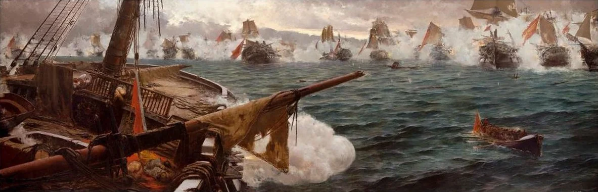 Combate naval de Trafalgar, detail