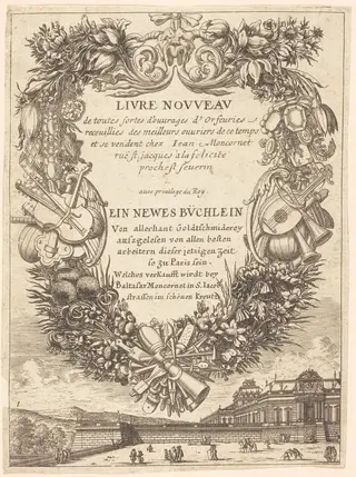 Title Page, by François Le Febvre, ink, 1665