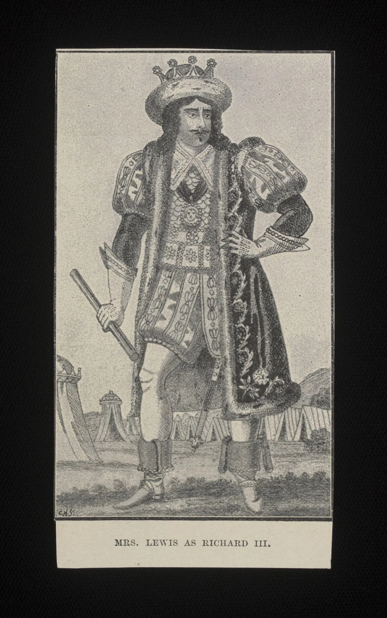 Mrs Lewis as Richard III, detail