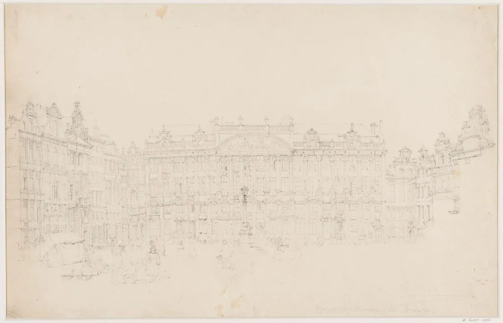 Grande Place, Brussels, by Thomas Sidney Cooper, 1850