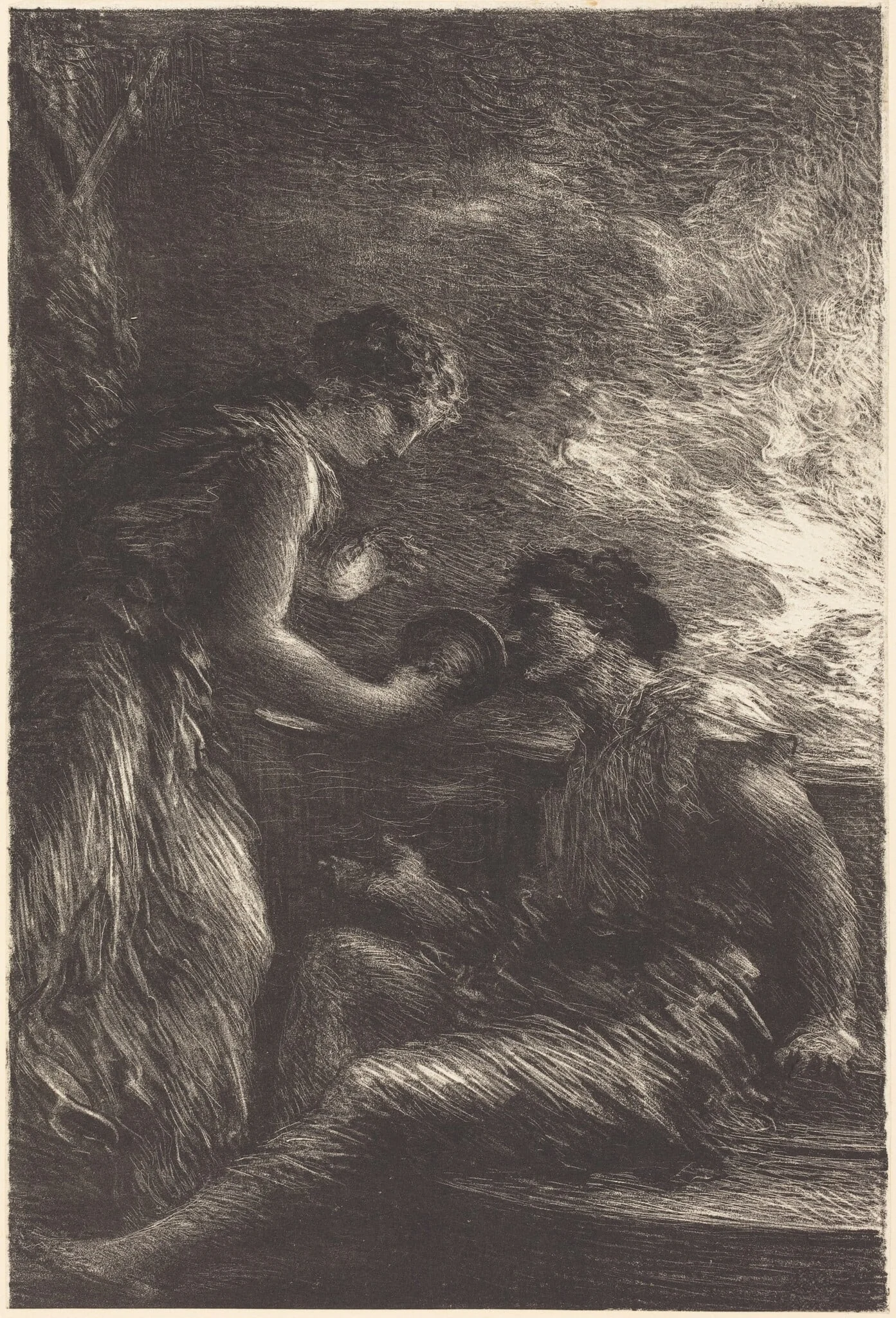 Sieglinde and Siegmund from Act I of "The Valkyrie", detail