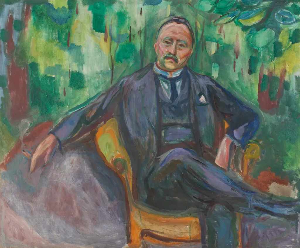 Heinrich C. Hudtwalcker, by Edvard Munch, oil, 1925
