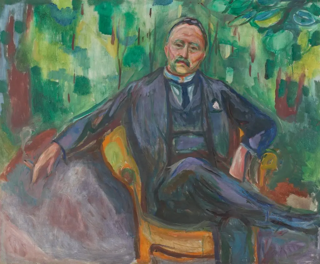 Heinrich C. Hudtwalcker, by Edvard Munch, oil, 1925