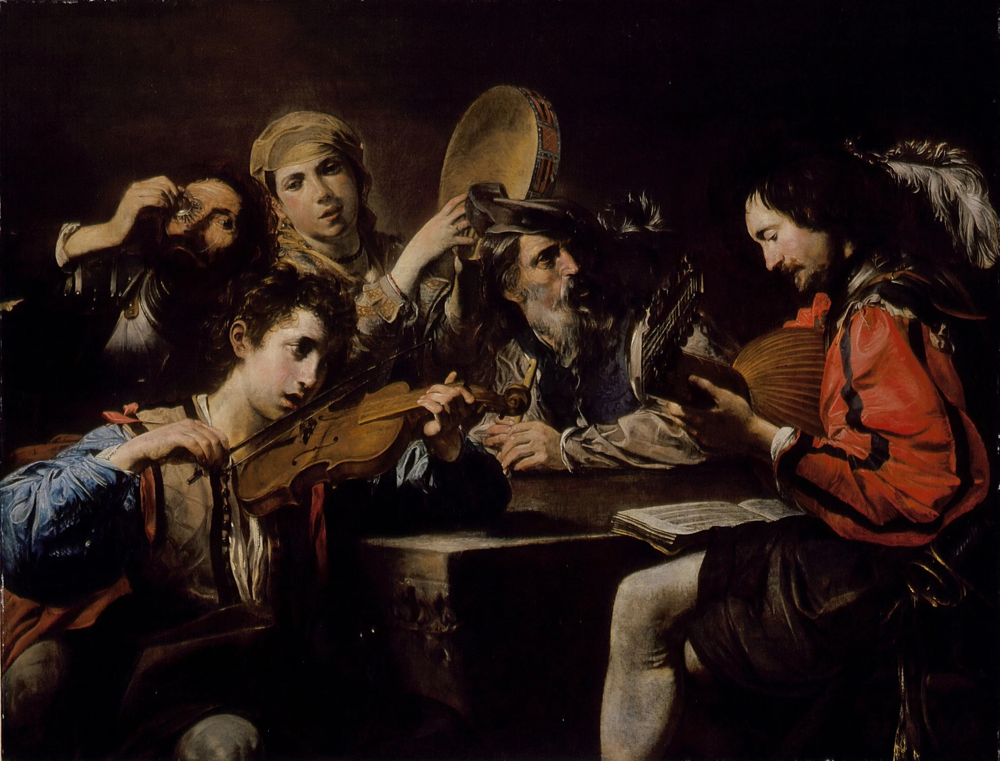 A Musical Party, detail