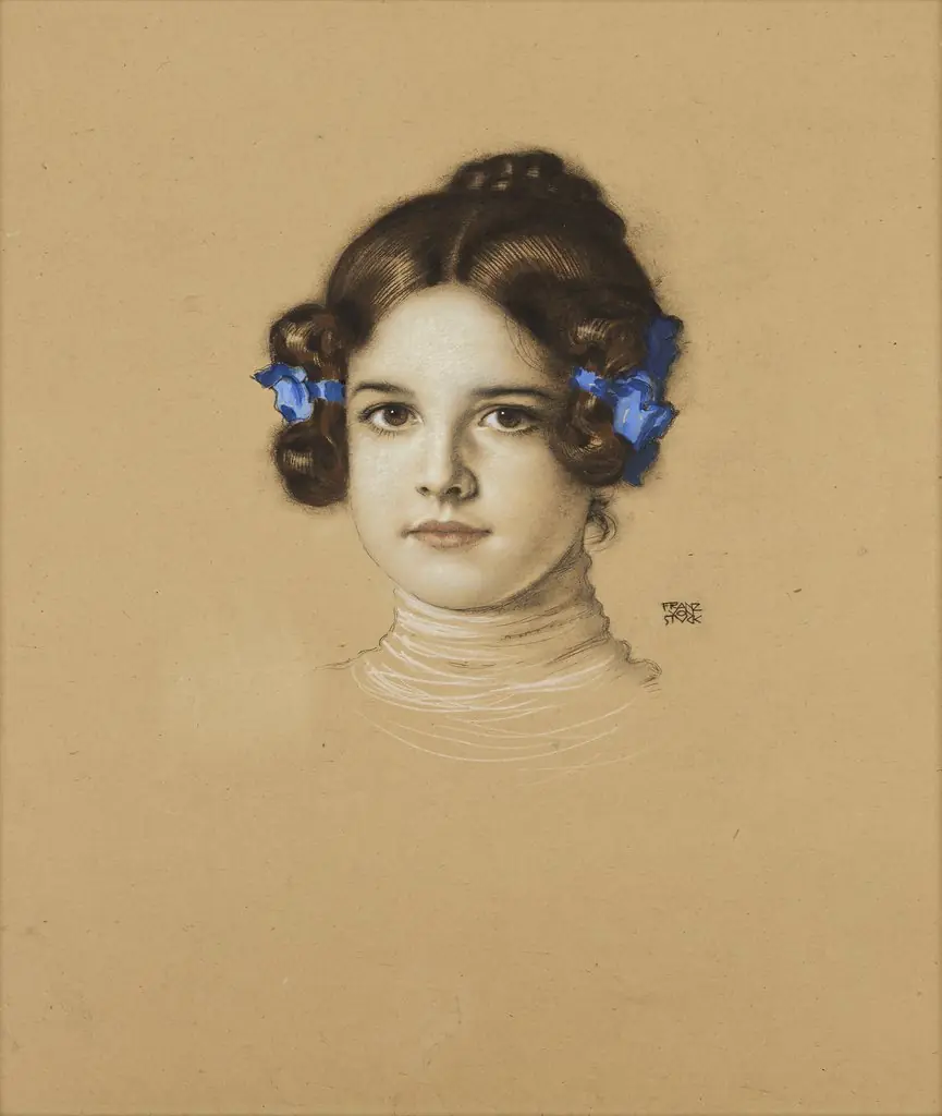 Mary Stuck, the Artist's Daughter, by Franz von Stuck, unspecified, 1905