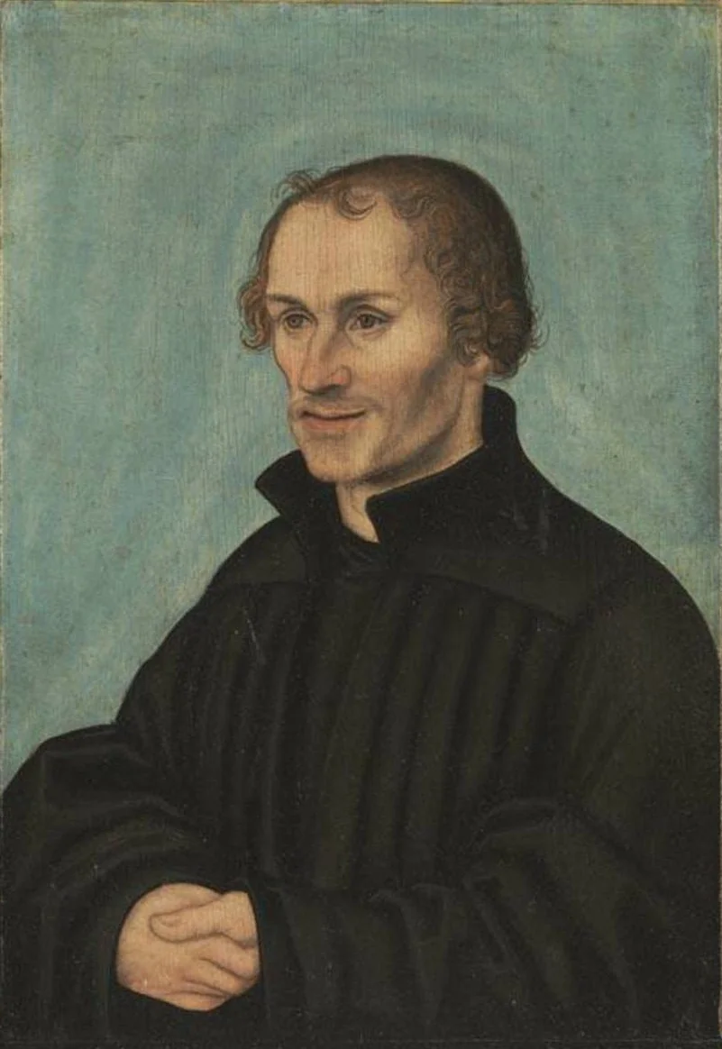 Portrait of Philipp Melanchthon, detail