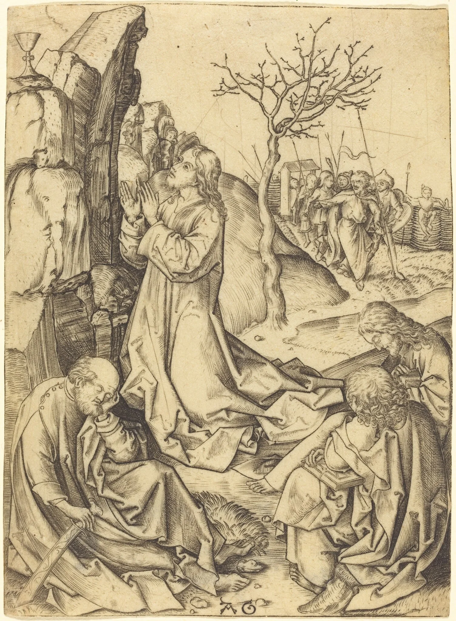 The Agony in the Garden, detail