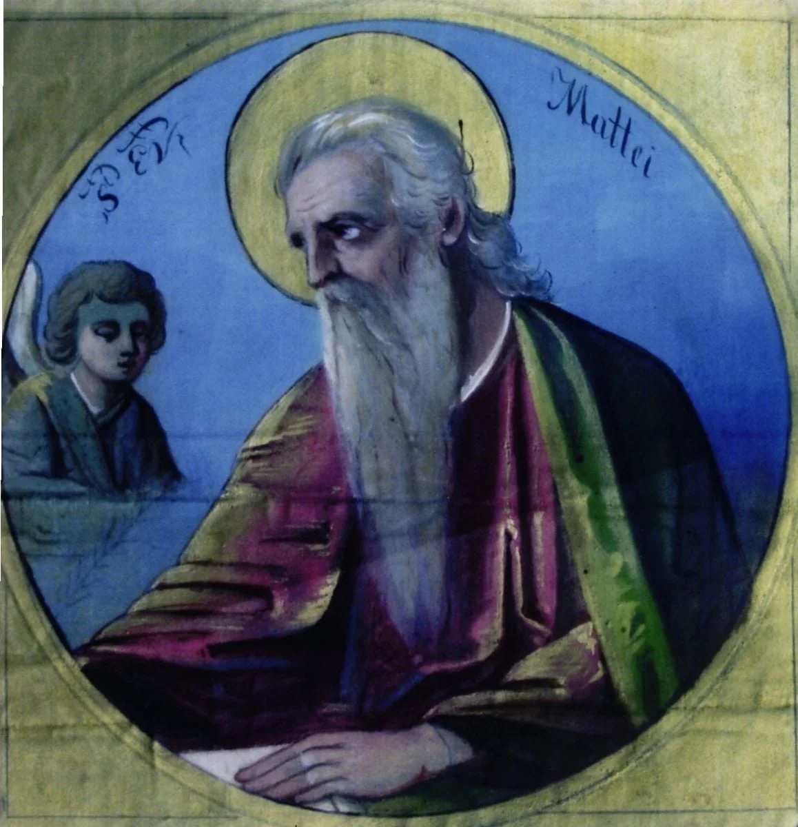 Sf. Evanghelist Matei, detail