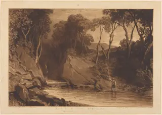 Near Blair Athol, by William Say, ink, 1811